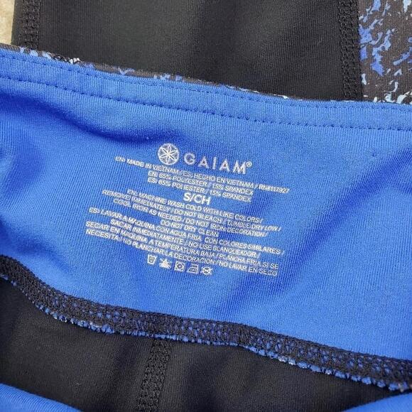 Gaiam Blue Black Legging Small - Picture 5 of 6
